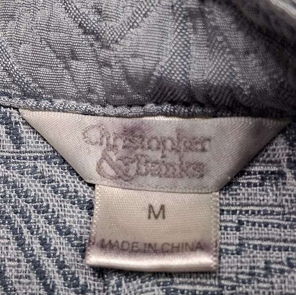 Lavender Embossed Button Down Jacket   Size M - Picture 11 of 11